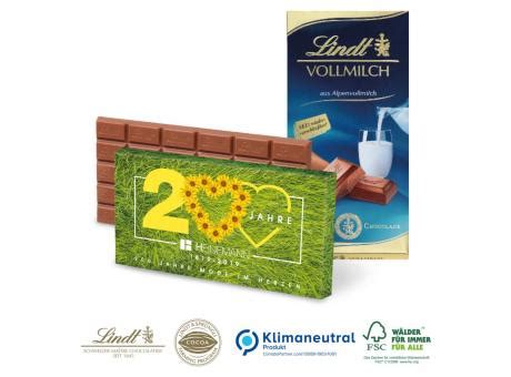 Premium Schokolade Von Lindt G Klimaneutral Fsc Werbeartikel