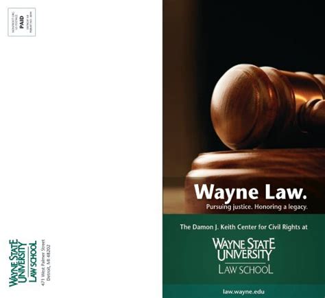 An Inspiration Wayne State University Law School