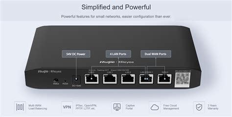 Reyee Port Dual Wan Gigabit Cloud Managed Poe Router Rg Eg G P V