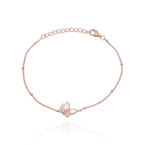 Bracelet AÉLYS en Argent 925 1000 Rose et Oxydes AE BR6OZ0058 Aelys