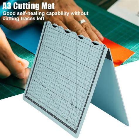 A3 Cutting Mat Foldable PVC Grid Lines Cutting Board Self Healing Cut ...