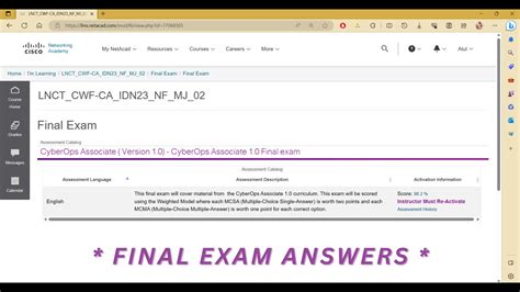 CyberOps Associate 1 0 Final Exam Answers Atul Gupta YouTube