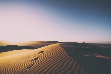 Download Horizon Landscape Sand Dune Sand Nature Desert 4k Ultra Hd