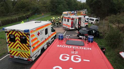 Schwerer Unfall mit drei Fahrzeugen in Mörfelden Walldorf BYC News