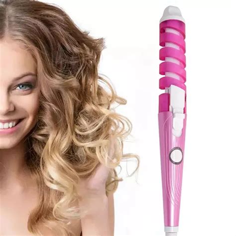 Professional Electric Magic Hair Curler Anti Scald Spiral Ceramic Curling Iron Wand Curling Perm