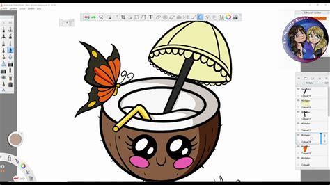 Tuto Comment Dessiner Une Noix De Coco Kawaii Youtube