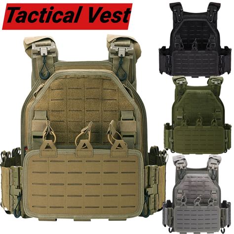 Colete T Tico Militar Bolsas Para Homens Nylon Ajust Vel Molle Pacotes