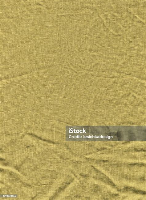 Mustard Fabric Texture For Background Stock Photo Download Image Now