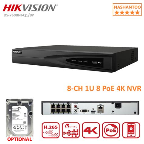 Hikvision Ds Ni I P Channel U Poe K Nvr Sata