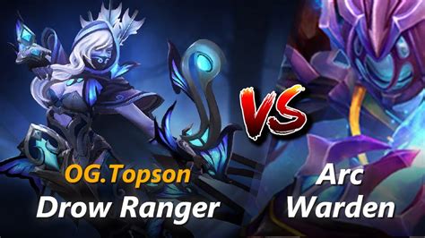 How To Drow Ranger Mid Vs Arc Warden Feat Topson First 10 Minutes