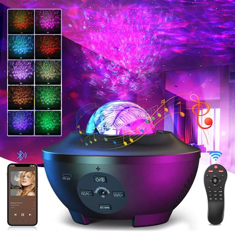 Mexllex Galaxy Projector Star Projector With Remote Control Night