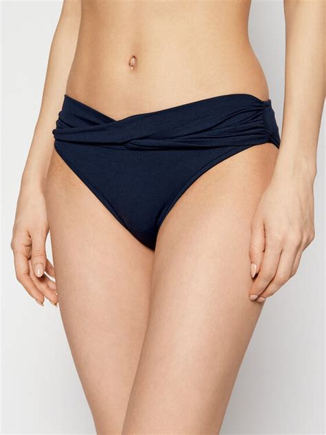 Seafolly Dół od bikini Twist Band S4320 065 Granatowy Modivo pl