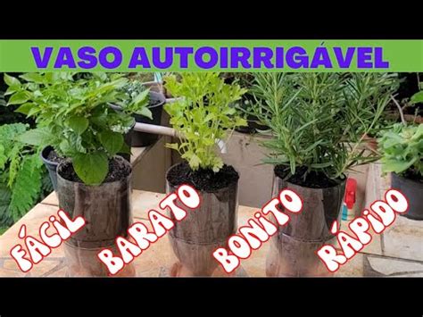 Aprenda COMO FAZER um vaso autoirrigável garrafa pet YouTube