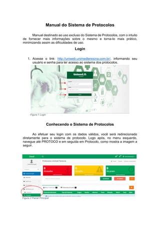 Manual De Uso Do Sistema De Protocolos Unimed Teresina Pdf