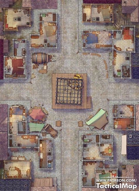 Cyclops In A Cage 32x44 Dndmaps Fantasy City Map Fantasy Map