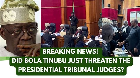 Just Released Bola Tinubu Final Defense Against Peter Obi Petition At