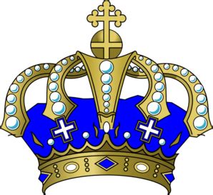 Blue Crown Flat Clip Art at Clker.com - vector clip art online, royalty free & public domain