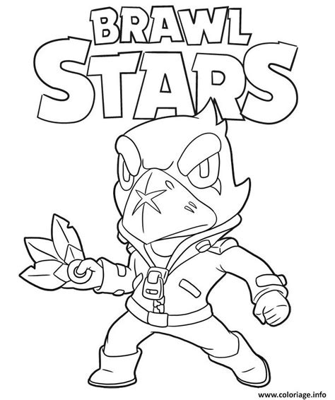 Coloriage Crow Brawl Stars Game Dessin Brawl Stars à Imprimer