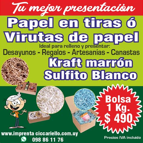 Kg De Papel En Tiras O Virutas De Papel Imprenta Ciccariello