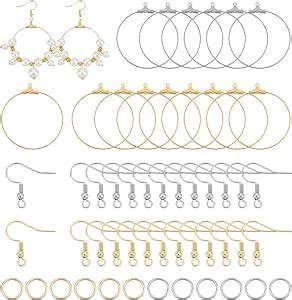 UNICRAFTALE Environ 100pcs 2 Couleurs Kit De Fabrication De Boucles D