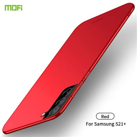 For Samsung Galaxy S21 5G MOFI Frosted PC Ultra Thin Hard Case Red