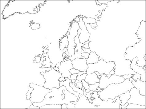 map of europe no borders 6