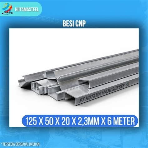 Jual Besi CNP SNI 125x50x20x2 3mm 6M Sertifikat Jakarta Barat