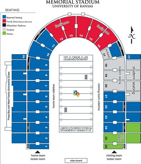 Big 12 Football Stadium Seating Charts College Gridirons