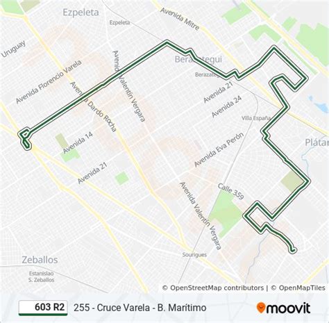 Ruta 603 R2 Horarios Paradas Y Mapas 255 Cruce Varela B