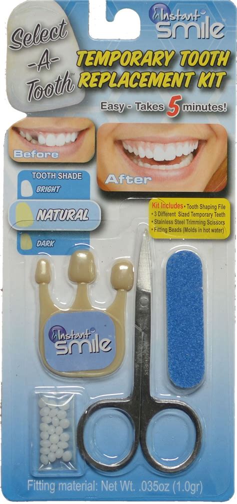 Instant Smile Select a Tooth Temporary Tooth Replacement Kit - Natural ...