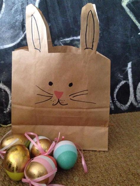 Paper Bag Easter Bunny —