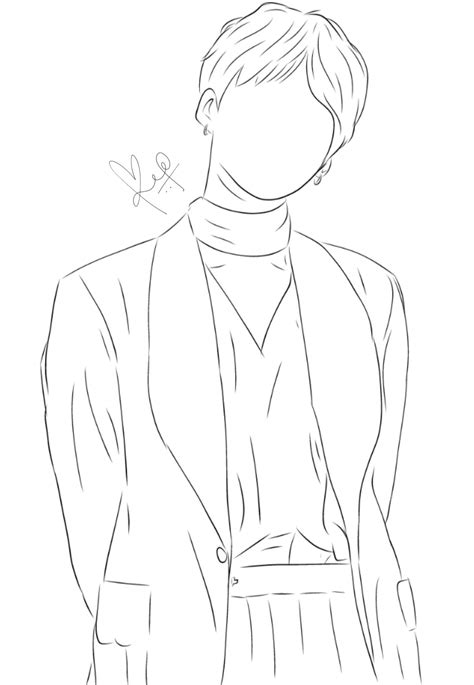 Bts Line Art Drawing Suga Ivette Landro