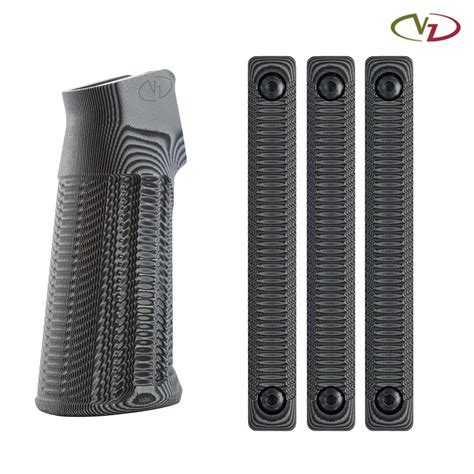 Kit Vz Grips Ar 15 M Lok Alien Black Gray Vz Grips Střenky Pro