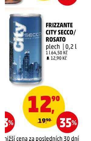 FRIZZANTE CITY SECCO ROSATO Plech 0 2 L V Akci AkcniCeny Cz