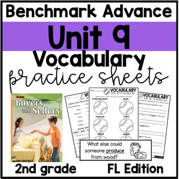 Benchmark Advance Unit Vocabulary Nd Grade By Jennifer Custer