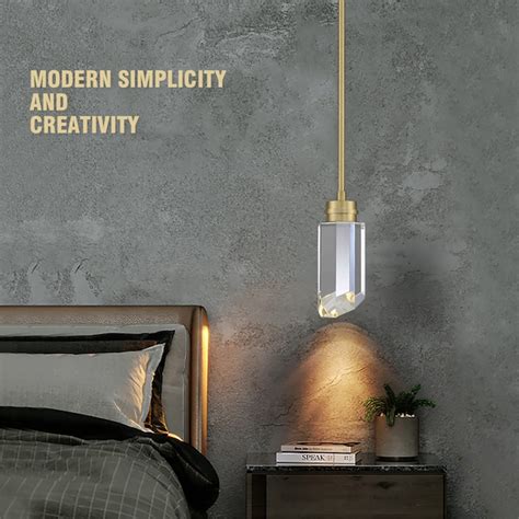 C Cattleya Brushed Brass Moderncontemporary Cylinder Led Mini Hanging