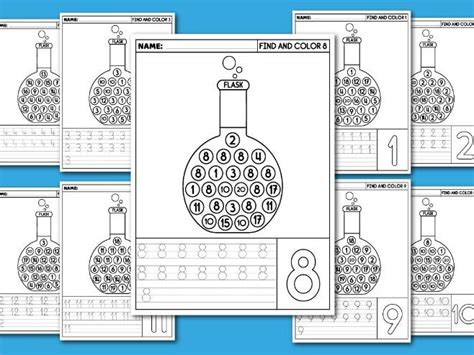 Back To School Numbers Writing Practice 1 20 Tracing Worksheets