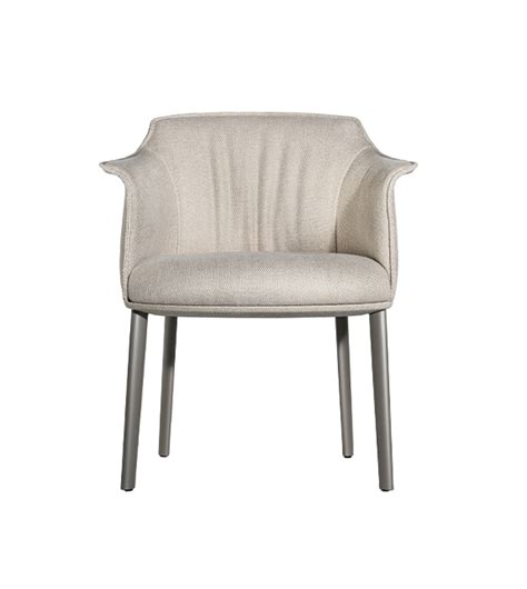 Archibald Dining Chair With Metal Legs Poltrona Frau Milia Shop