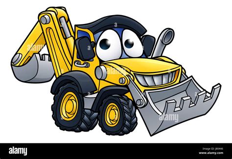 Cartoon Digger Truck Clip Art