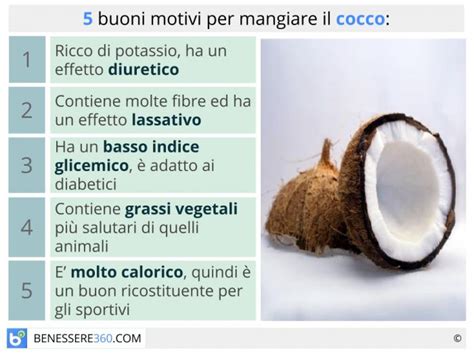 Cocco Propriet Benefici E Valori Nutrizionali Di Frutto Acqua Olio