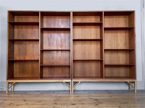 For Sale Pair Of Mid Century Teak Oak Bookcases By Borge Mogensen