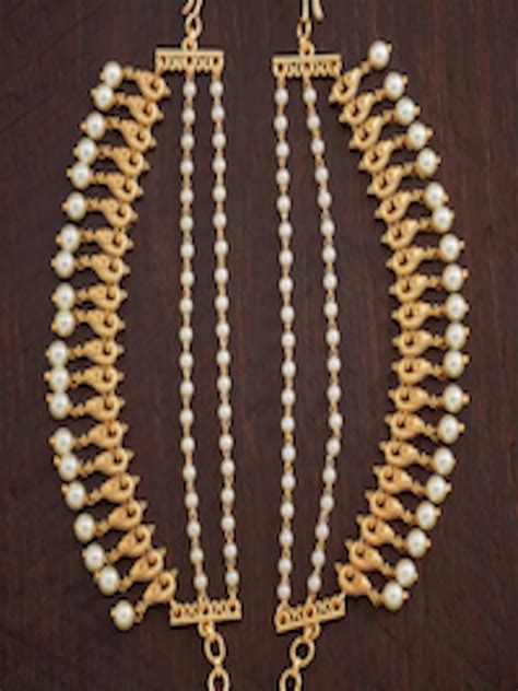 Buy Kushal S Fashion Jewellery Gold Plated White Contemporary