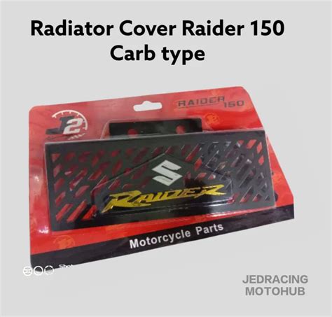 Radiator Cover Raider Carb Type Black J Brand Lazada Ph