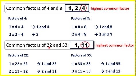 Finding Factors Sums And Differences