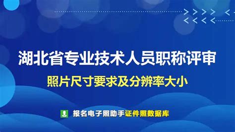 湖北省专业技术人员职称评审照片要求 职业资格证件照尺寸