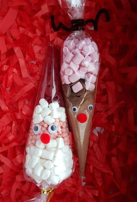 Santa Sweet Cones And Reindeer Hot Chocolate Christmas Eve Etsy Christmas Sweet Cones