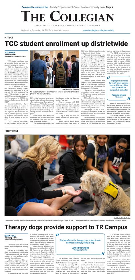 TCC The Collegian September 14, 2022 by The Collegian - Issuu