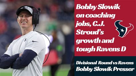 Bobby Slowik Addresses His Head Coach Opportunities Offense S Growth