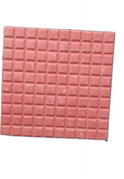 Red Concrete Chequered Tiles Size 250x250 Mm Thickness 25 Mm At Rs