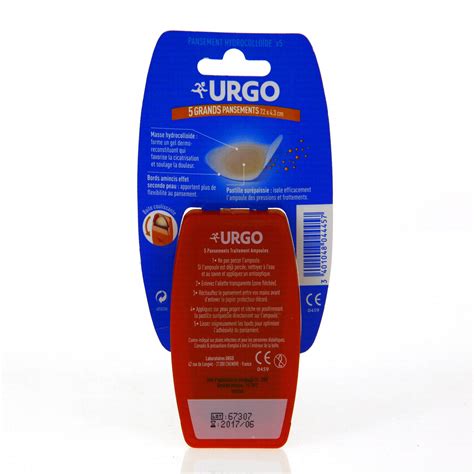 URGO ampoules Talon Grand Format X5 Orange boîte de 5 pansements